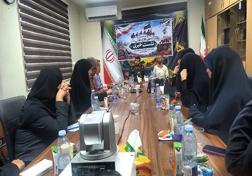 نشست خبری فرمانده سپاه ناحیه حضرت امام جعفرصادق علیه‌السّلام چهاردانگه با اصحاب رسانه در آستانه هفته دفاع مقدس